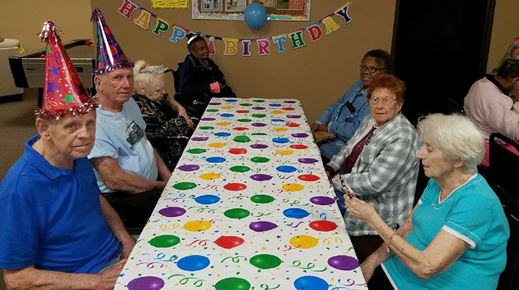 Seniors Celebrating Birthday